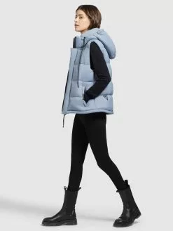 Khujo Vestes Sans Manches Gilet Eden Femme Bleu Clair 15 Khujo Vestes Sans Manches Gilet Eden Femme Bleu Clair -Magasin D'usine Khujo 5ab921c5a9167404599baf392faf9497