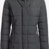 Khujo Manteaux Courts Manteau D’hiver Floyt Femme Gris Foncé