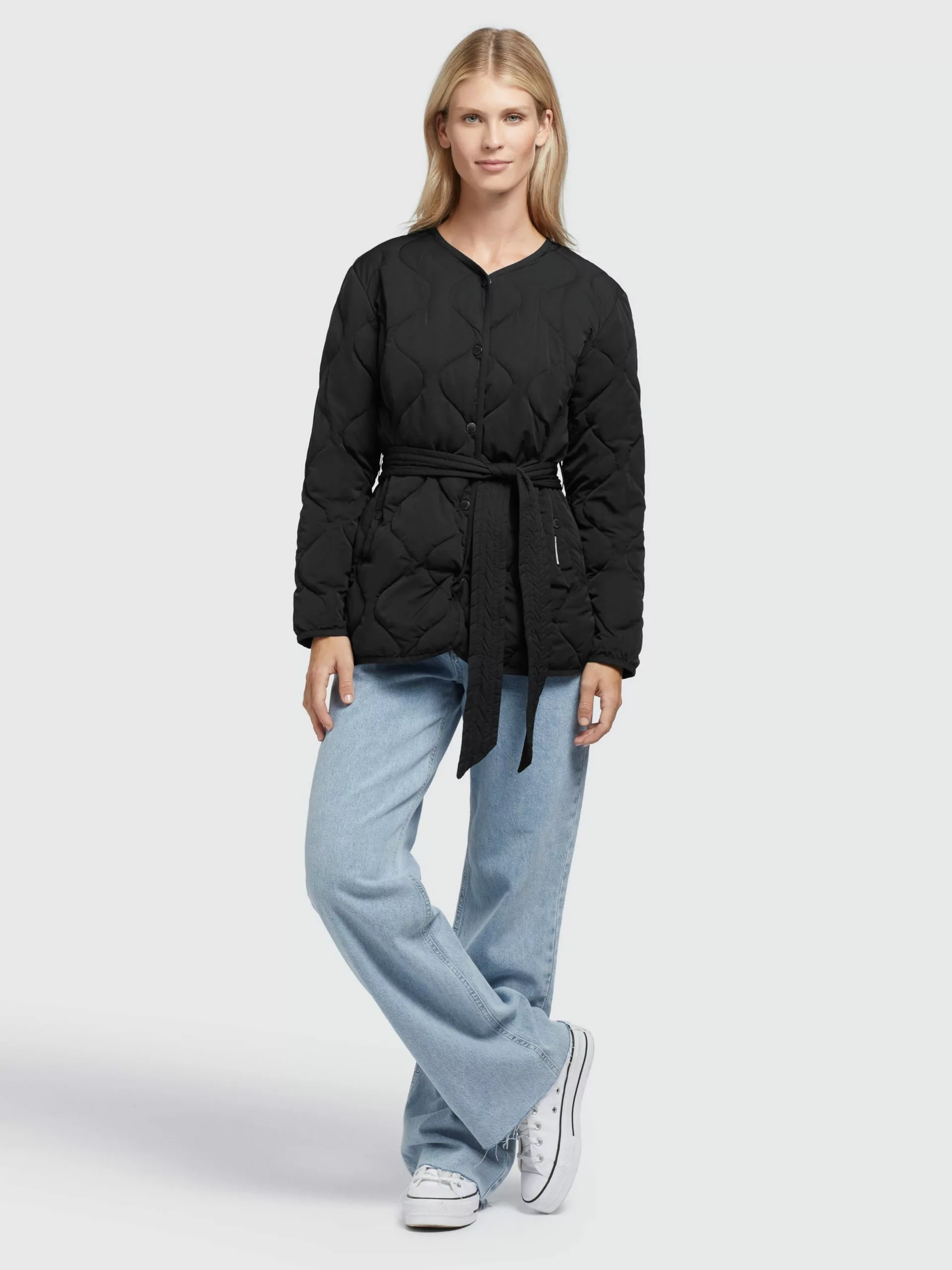 Khujo Vestes De Mi-saison Veste Mi-saison Yuna Femme Noir 5 Khujo Vestes De Mi-saison Veste Mi-saison Yuna Femme Noir – Image 3