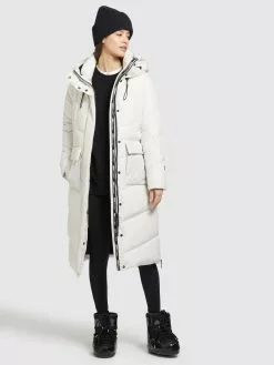 Khujo Manteaux Dhiver Manteau D’hiver Elvita Femme Blanc Cassé -Magasin D'usine Khujo 5fdb9e3bc649f824c6629c3363be0b8b