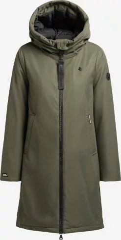 Khujo Manteaux De Mi-saison Manteau Mi-saison LISAD Femme Kaki
