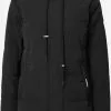 Khujo Manteaux Dhiver Manteau D’hiver Cloren Femme Noir