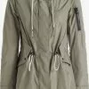 Khujo Parkas Parka Mi-saison CATHARINA Femme Kaki -Magasin D'usine Khujo 65bd50872ba157edc0074630c9880f3b