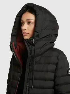 Khujo Vestes De Mi-saison Veste Mi-saison Lovina Femme Noir -Magasin D'usine Khujo 66e2be75450464a4428d0e1a47be6443