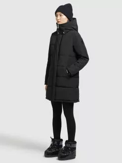 Khujo Manteaux Courts Manteau D’hiver Mats Femme Noir -Magasin D'usine Khujo 678ba8870beab18b12a651791bdba5ec
