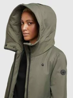 Khujo Manteaux De Mi-saison Manteau Mi-saison LISAD Femme Kaki -Magasin D'usine Khujo 6c9fa566bf470dcd7a03313c9b82f704