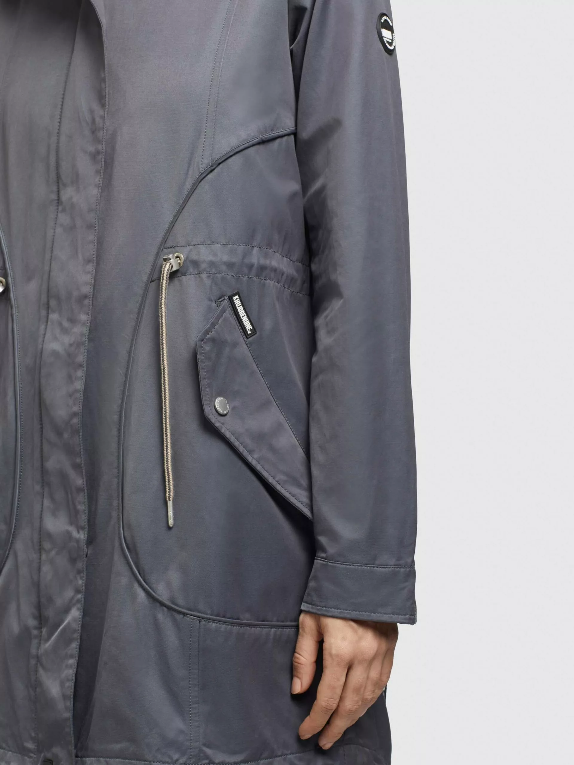 Khujo Parkas Parka Mi-saison ONDA2 Femme Bleu-gris 9 Khujo Parkas Parka Mi-saison ONDA2 Femme Bleu-gris – Image 7