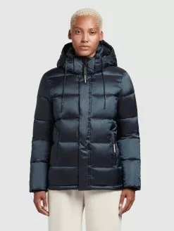 Khujo Vestes Dhiver Veste D’hiver Evona Femme Bleu Nuit -Magasin D'usine Khujo 7544e1c075b07103247cc10c5acc4d23