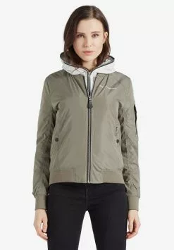 Khujo Vestes Dhiver Veste D’hiver LARIFA Femme Kaki -Magasin D'usine Khujo 756a628839f33be9520902911957dac9