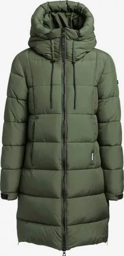 Khujo Manteaux Dhiver Manteau D’hiver Youma Femme Olive