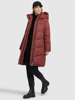 Khujo Manteaux Dhiver Manteau D’hiver Limetta Femme Rouge Rouille -Magasin D'usine Khujo 75d8cd3d1b63c609665825e31a8e2be6