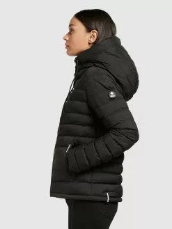 Khujo Vestes De Mi-saison Veste Mi-saison Lovina Femme Noir -Magasin D'usine Khujo 7671ade848304b15453bd0d1d63a95db