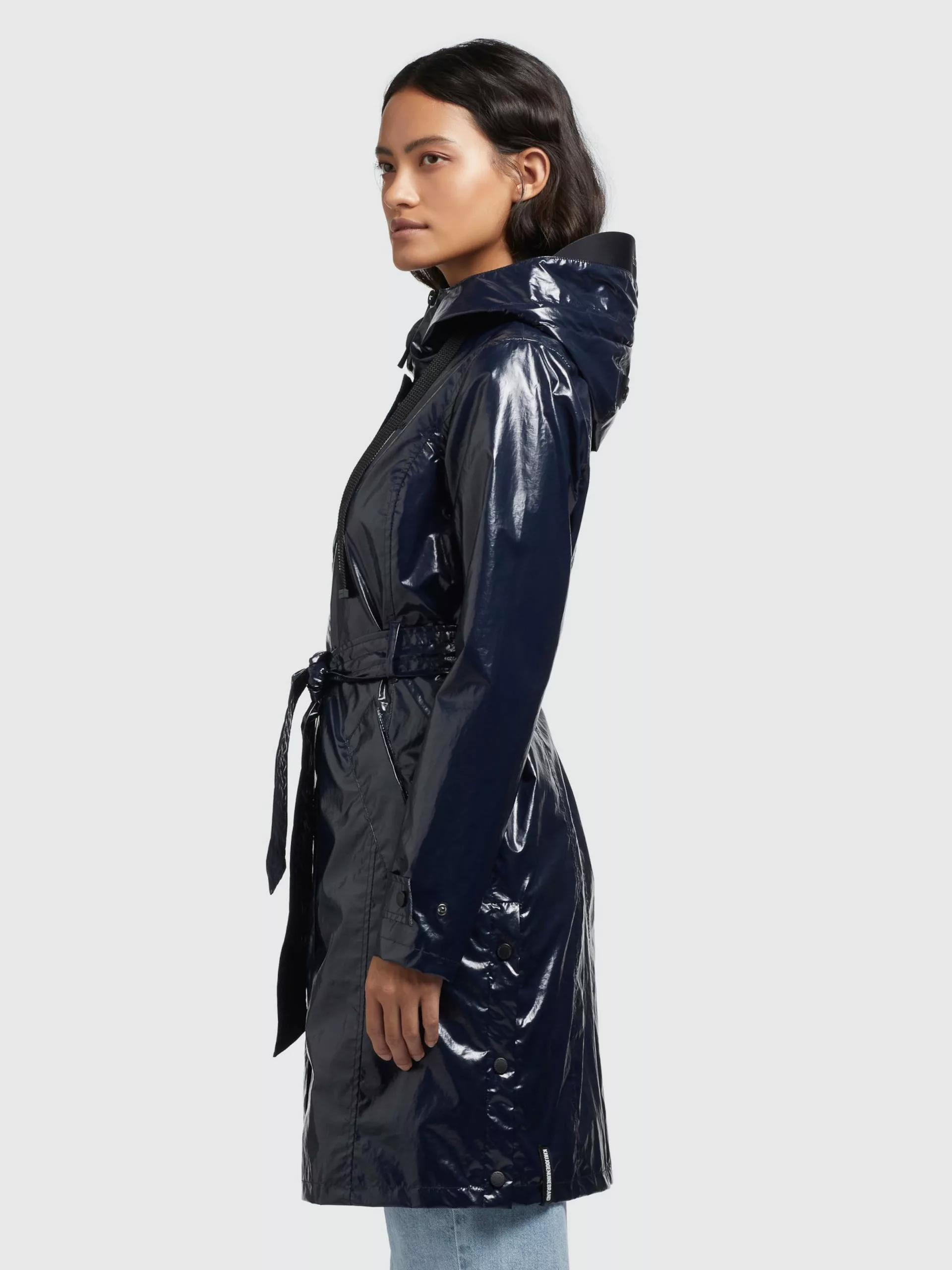 Khujo Manteaux De Pluie Manteau Mi-saison Alecia Femme Bleu Nuit 7 Khujo Manteaux De Pluie Manteau Mi-saison Alecia Femme Bleu Nuit – Image 5