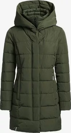 Khujo Manteaux Courts Manteau D’hiver Floyt Femme Olive