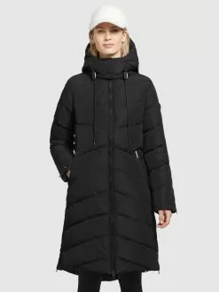Khujo Manteaux Dhiver Manteau D’hiver Huba Femme Noir -Magasin D'usine Khujo 7bac8a15b2b1f6602fc001baf4fafad4