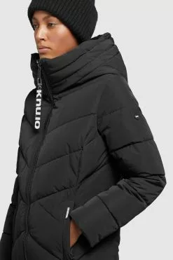 Khujo Manteaux Dhiver Manteau D’hiver Formin Femme Noir -Magasin D'usine Khujo 7d14637816b797fd98007bf39fb2d0fd