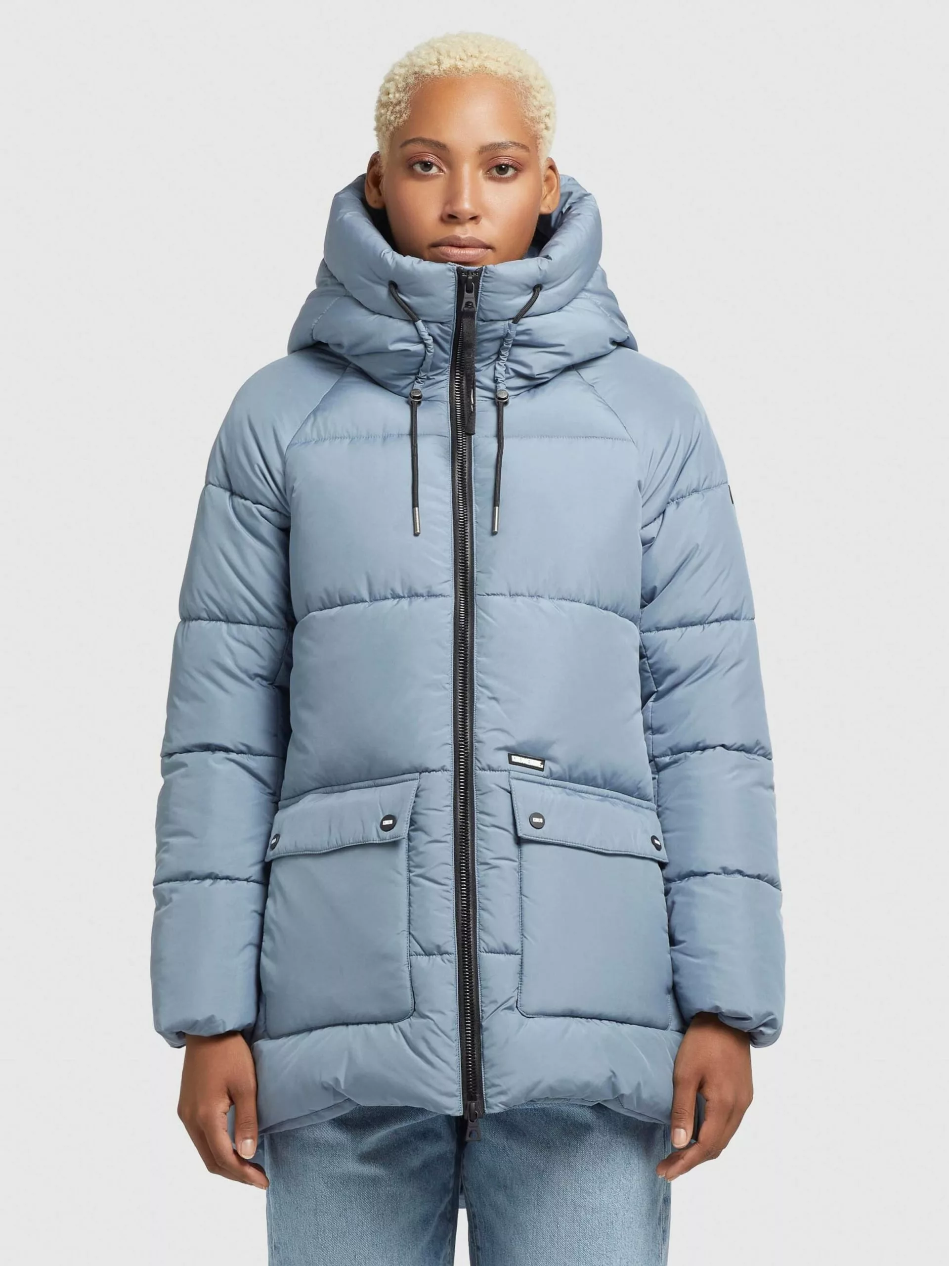 Khujo Vestes De Mi-saison Veste Mi-saison Pheobe Femme Bleu Clair 4 Khujo Vestes De Mi-saison Veste Mi-saison Pheobe Femme Bleu Clair – Image 2