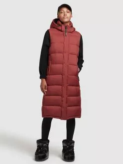 Khujo Vestes Sans Manches Gilet Magneta Femme Rouge Rouille -Magasin D'usine Khujo 7ec3252d02c33aca24b8bbcd3a0b4931