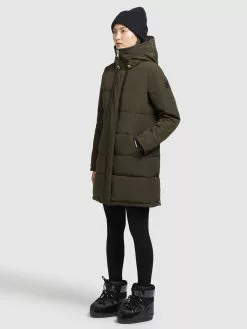 Khujo Manteaux Courts Manteau D’hiver Mats Femme Vert Foncé -Magasin D'usine Khujo 8015f1d1c954bb244d8eb6e9426b0488