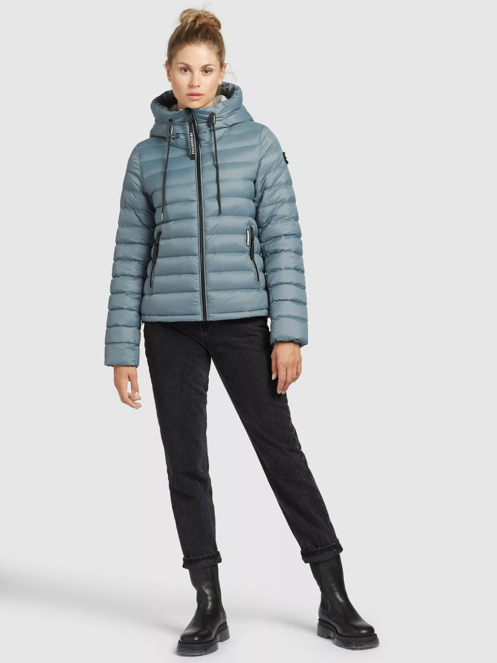 Khujo Vestes De Mi-saison Veste Mi-saison Lovina Femme Bleu-gris 4 Khujo Vestes De Mi-saison Veste Mi-saison Lovina Femme Bleu-gris – Image 2