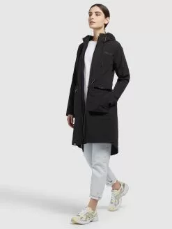 Khujo Parkas Parka Mi-saison Femme Noir -Magasin D'usine Khujo 86564c3b2081c5bbaac2936f6546cb9a