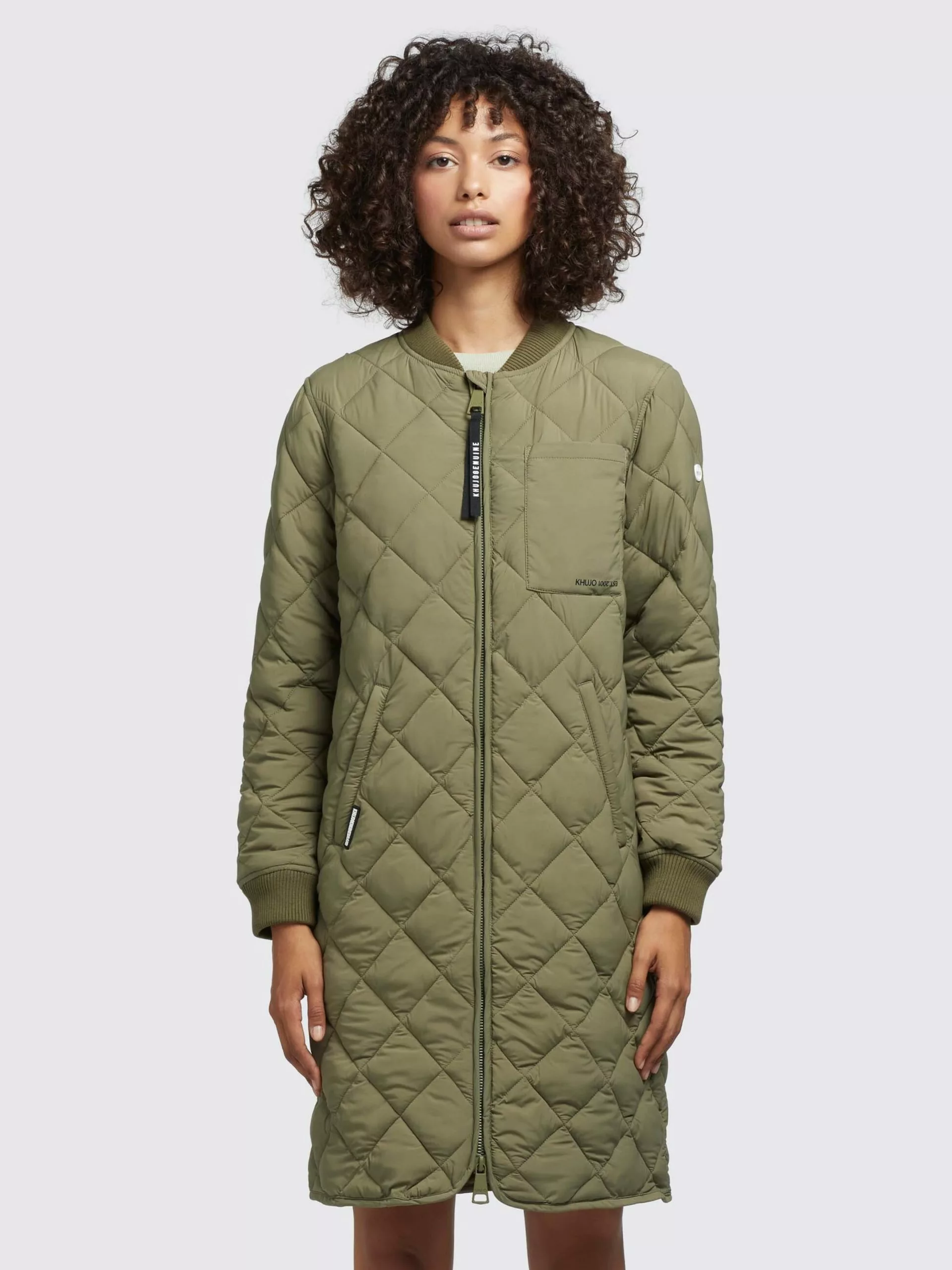 Khujo Manteaux De Mi-saison Manteau Mi-saison Mary Femme Olive 4 Khujo Manteaux De Mi-saison Manteau Mi-saison Mary Femme Olive – Image 2