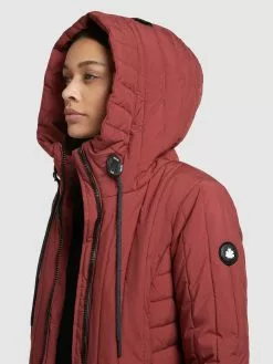 Khujo Vestes Dhiver Veste D’hiver Jerry Femme Rouge Rouille -Magasin D'usine Khujo 87a6e76876190d9c55bad694279331fd