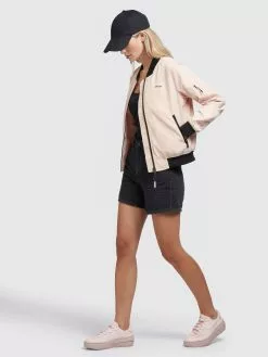 Khujo Vestes De Mi-saison Veste Mi-saison Stence2 Femme Abricot -Magasin D'usine Khujo 88b7018288941729c84c0047a80248cc