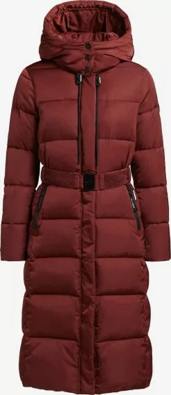 Khujo Manteaux Dhiver Manteau D’hiver HAZELLE Femme Rouge Rouille
