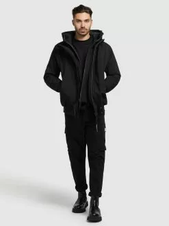 Khujo Vestes Dhiver Veste D’hiver Wayer Homme Noir -Magasin D'usine Khujo 89506dd91203cc6fc8f1810bb72c5b60