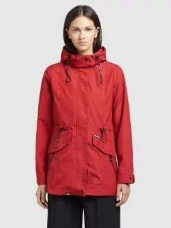 Khujo Parkas Parka Mi-saison FELINA Femme Rouge -Magasin D'usine Khujo 8bc9945e569f91c18a2b0d5727c19623