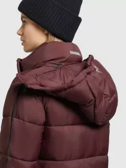 Khujo Manteaux Dhiver Manteau D’hiver Julina Femme Rouge Foncé -Magasin D'usine Khujo 9041ee2d7f0755796370a6b4924c4512