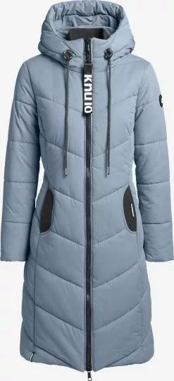 Khujo Manteaux Dhiver Manteau D’hiver Aribay 3 Femme Bleu-gris