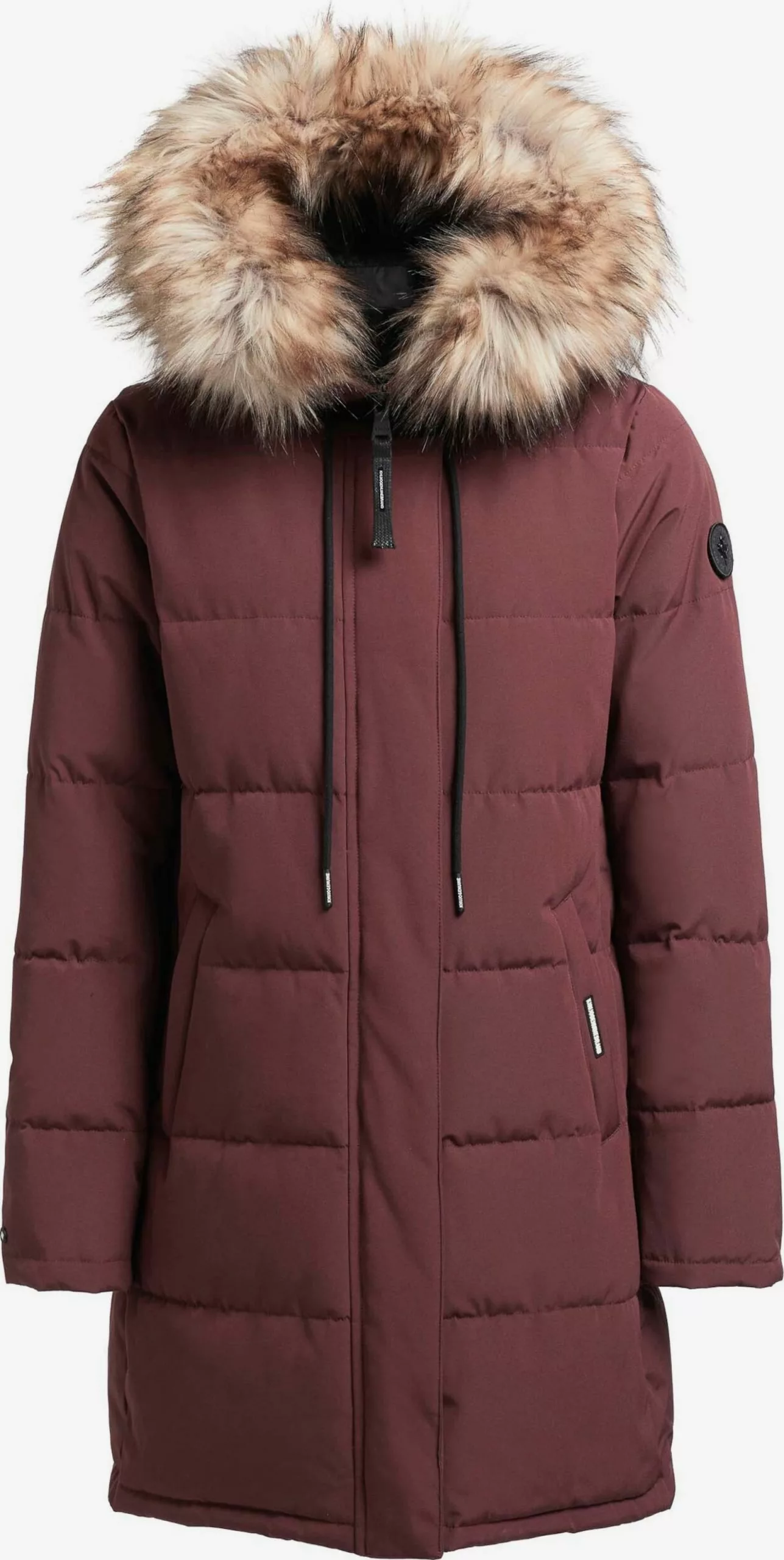 Khujo Manteaux Dhiver Manteau D’hiver Cloren Femme Rouge Foncé 3 Khujo Manteaux Dhiver Manteau D’hiver Cloren Femme Rouge Foncé