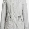 Khujo Parkas Parka Mi-saison Dayes Femme Blanc Cassé