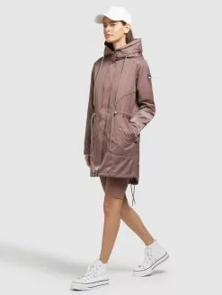 Khujo Parkas Parka Mi-saison ONDA2 Femme Marron -Magasin D'usine Khujo 9a672f53c94e020ac3b78ca00d56f44f