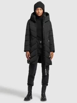 Khujo Manteaux Dhiver Manteau D’hiver Formin Femme Noir -Magasin D'usine Khujo 9b9e33401f6bc24deb62c6430576fb80