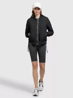 Khujo Vestes De Mi-saison Veste Mi-saison Leona Femme Noir -Magasin D'usine Khujo 9fec86cd210023237489b4b7d7761a55