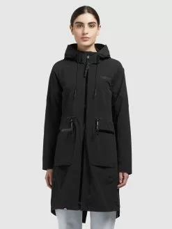 Khujo Parkas Parka Mi-saison Femme Noir -Magasin D'usine Khujo a055208d194bfa1d134af373db0c5d2d