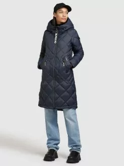 Khujo Manteaux De Mi-saison Manteau Mi-saison Zarita Femme Bleu Foncé 12 Khujo Manteaux De Mi-saison Manteau Mi-saison Zarita Femme Bleu Foncé -Magasin D'usine Khujo a22abfa80c8043752940ac40268f44d7