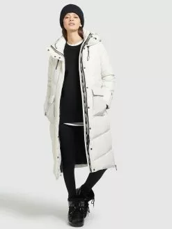 Khujo Manteaux Dhiver Manteau D’hiver Elvita Femme Blanc Cassé -Magasin D'usine Khujo a3e85e92a9fe4f3e8c87fc3d86e10ec5
