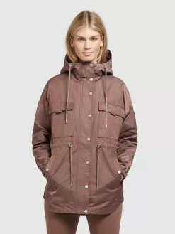 Khujo Vestes De Mi-saison Veste Mi-saison PRAYATA Femme Marron -Magasin D'usine Khujo a6db3c246c05ba29f0fd9809d0380f30