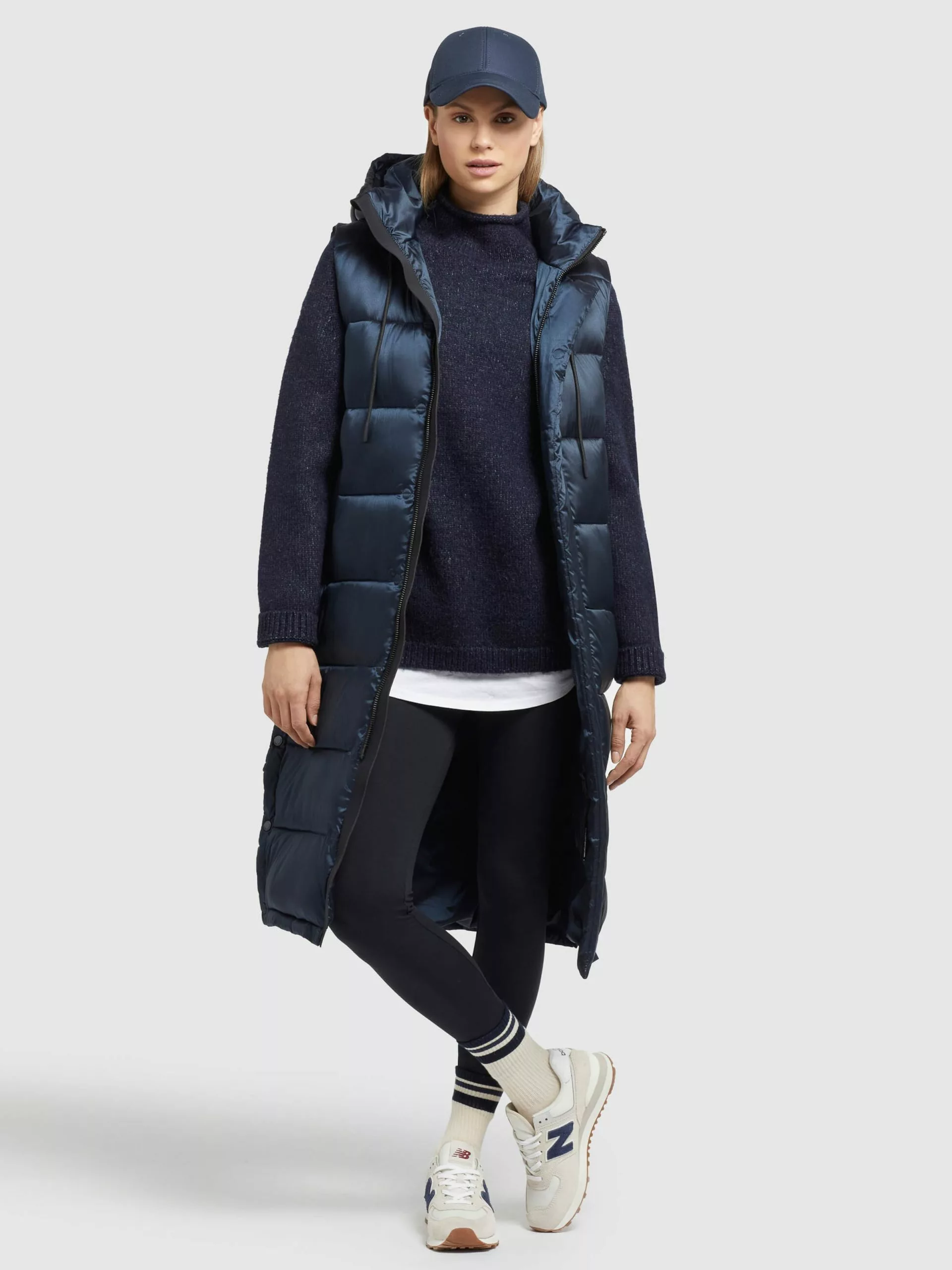 Khujo Vestes Sans Manches Gilet Tourin Femme Bleu Marine 8 Khujo Vestes Sans Manches Gilet Tourin Femme Bleu Marine – Image 6