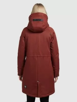 Khujo Parkas Parka Mi-saison Femme Rouge Rouille -Magasin D'usine Khujo aae34fa000e1719f6ff3d7ed57fc74ac