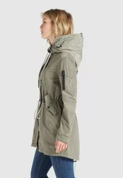 Khujo Parkas Parka Mi-saison CATHARINA Femme Kaki 13 Khujo Parkas Parka Mi-saison CATHARINA Femme Kaki -Magasin D'usine Khujo ac6c95b97726a3cfacb4c2a02a89cacf