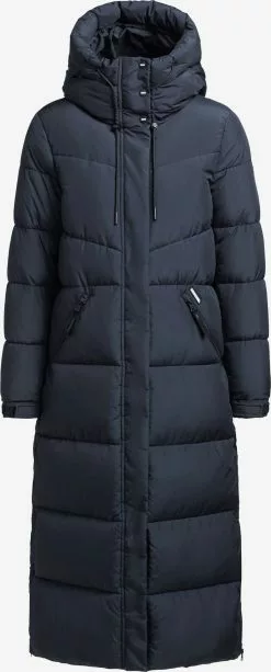 Khujo Manteaux Dhiver Manteau D’hiver Shimanta 2 Femme Bleu Foncé