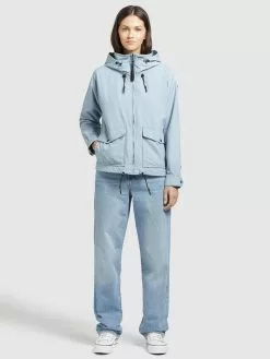 Khujo Vestes De Mi-saison Veste Mi-saison BLAIR Femme Bleu Clair -Magasin D'usine Khujo ae196e1a846d2e5f355bbc7362d4f948