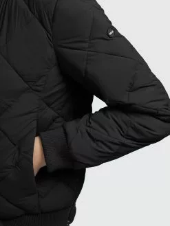 Khujo Vestes De Mi-saison Veste Mi-saison Leona Femme Noir -Magasin D'usine Khujo b3b1aa3f958b40475df25ba1c909274b