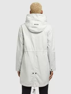 Khujo Parkas Parka Mi-saison Dayes Femme Blanc Cassé -Magasin D'usine Khujo b53776e3f32d08e4c5a24aa904dca98d