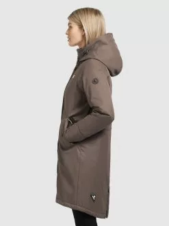 Khujo Parkas Parka Mi-saison LARIA Femme Marron -Magasin D'usine Khujo b63941298c9976863b221420170a3e72